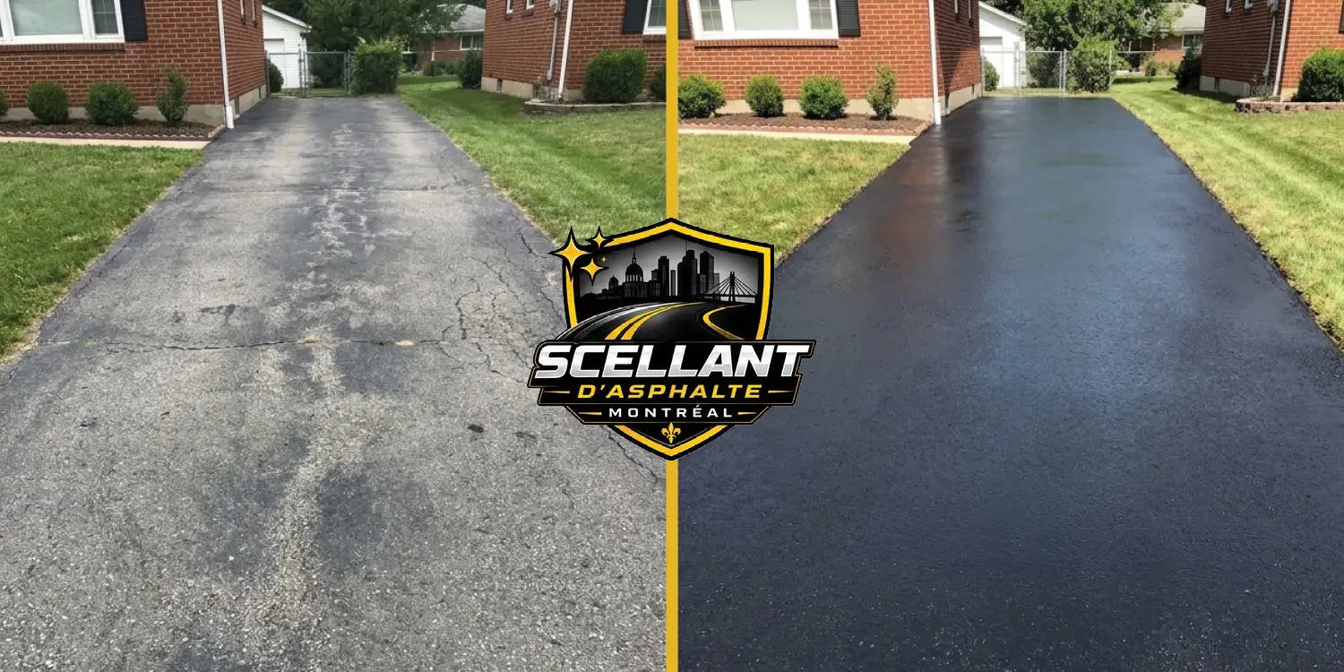 Home scellant asphalte montreal avant apres 2